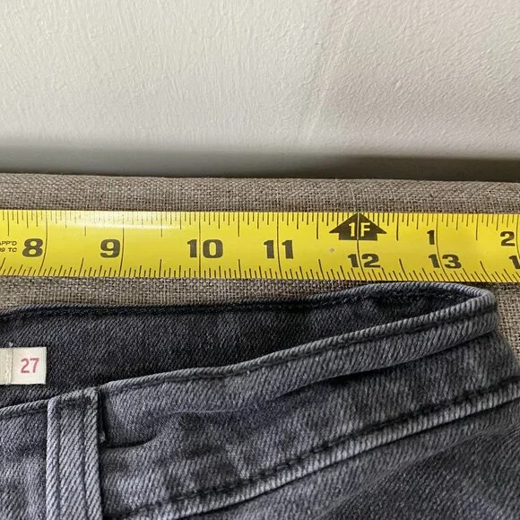 Levi's Ribcage Straight Ankle Denim Jeans Women's 27 High Rise Gray Casual Pants - Picture 10 of 14